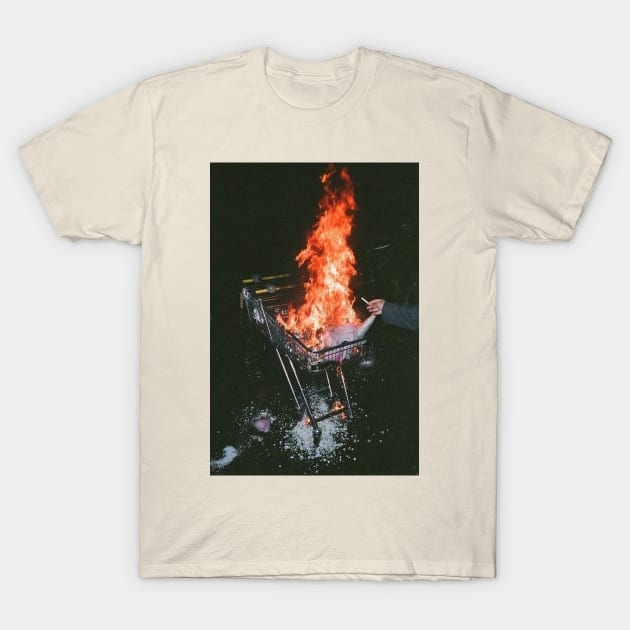 cart fire T-Shirt by stillliam